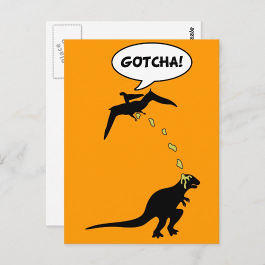 Gotcha Postkarte (Vorne/Hinten)