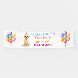 Gotcha-Tag Adoptionsparty Labrador Hund Haustier Banner