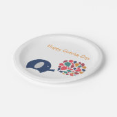 Gotcha-Tagesplatte Pappteller (Schrägansicht)