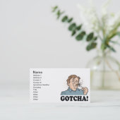 Gotcha Visitenkarte (Stehend Vorderseite)