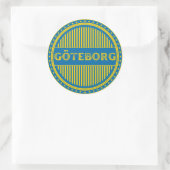 Göteborg City Pride Emblem – Swedish Identity Runder Aufkleber (Tasche)