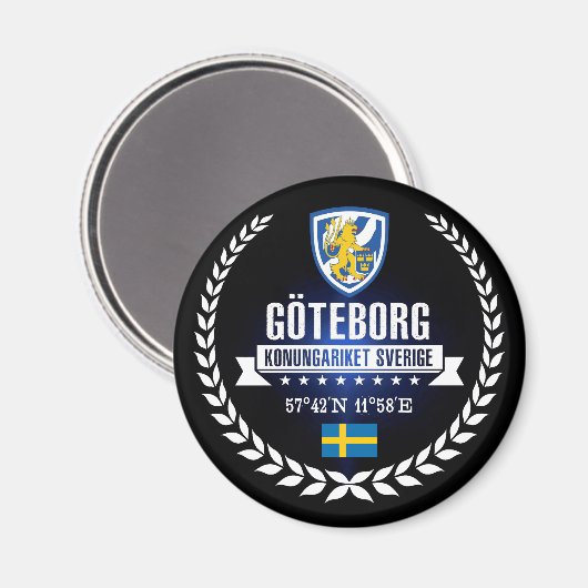 Göteborg Magnet (Vorderseite/Rückseite)