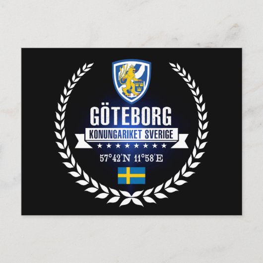 Göteborg Postkarte (Vorderseite)
