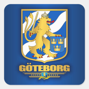 Goteborg Quadratischer Aufkleber