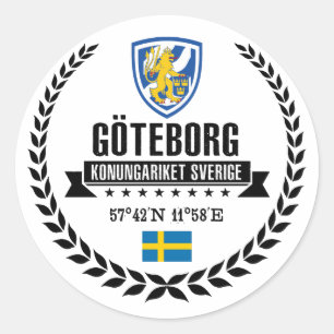 Göteborg Runder Aufkleber