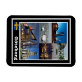 Göteborg - Schweden - Mosaik - Magnet (Horizontal)