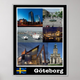Göteborg - Schweden - Mosaik - Poster
