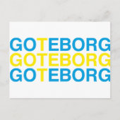 GOTEBORG Schwedische Flagge Postkarte (Vorderseite)