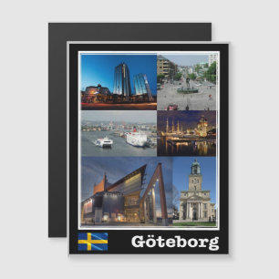 Göteborg - Sweden - Mosaic - Magnetkarte