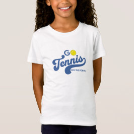 GoTennis in Blue Girls' T - Shirt