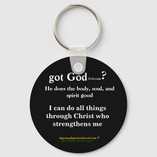 gotGod316.com Schlüsselanhänger (Vorderseite)