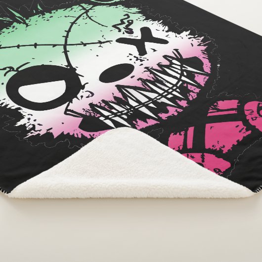 Goth Abrosexual Pride Flag farbiger Bär Sherpadecke (3/4)