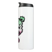 Goth Abrosexual Pride Flag farbiger Bär Thermosbecher (Nach rechts gedreht)