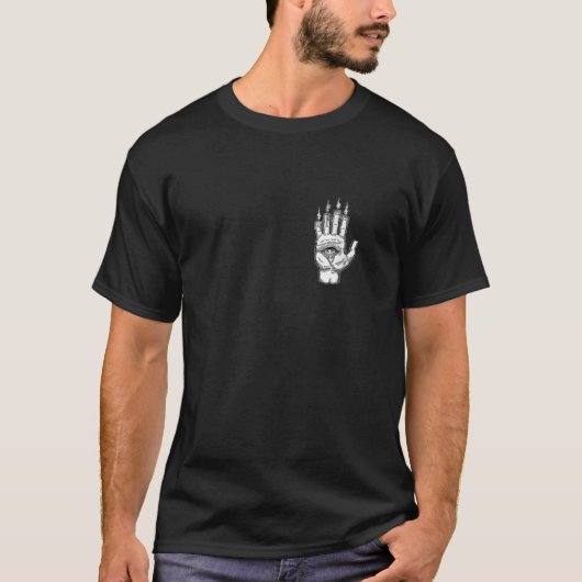 Goth Aesthetic Zip T-Shirt (Vorderseite)