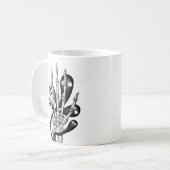 Goth Anatomy Skeleton Hand Spooky Ghosts Kaffeetasse (Vorderseite Links)