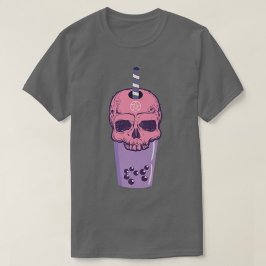 Goth and Bubble Tee Skelett on Goth Skelett Premiu (Design vorne)
