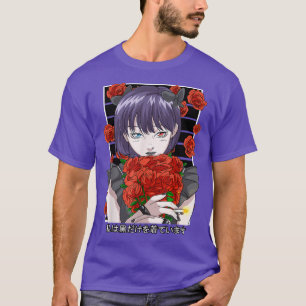 Goth Anime Girl Gothic Roses Aesthetic Japanese Va T-Shirt
