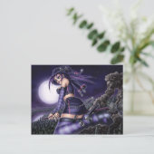 Goth Anime Hexch Postkarte (Stehend Vorderseite)