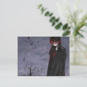 Goth Anime Typ Postcard Postkarte (Stehend Vorderseite)