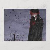 Goth Anime Typ Postcard Postkarte (Vorderseite)