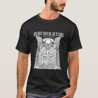Goth Anti Religion Burn Ihre Altars Satan Goth Bla T-Shirt