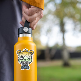 Goth AroAce Agender Pride Flag farbiger Bär Aufkleber