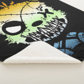 Goth AroAce Agender Pride Flag farbiger Bär Sherpadecke (3/4)