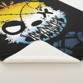 Goth AroAce Pride Flag farbiger Bär Sherpadecke (3/4)