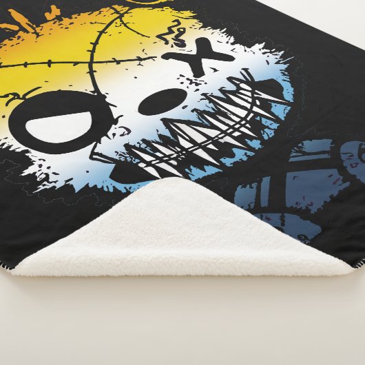 Goth AroAce Pride Flag farbiger Bär Sherpadecke (3/4)