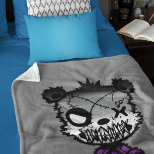 Goth Asexual Prilag Flag farbiger Bär Sherpadecke