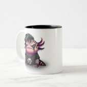 Goth Axolotl Tasse, Punk Rock Axolotl Tasse (Vorderseite Links)