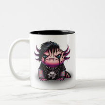 Goth Axolotl Tasse, Punk Rock Axolotl Tasse
