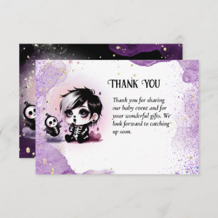 Goth Baby Boy Dusche Lila Black Danke