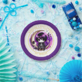 Goth Baby Boy Dusche von Crow Vielen Dank Pappteller (Party)