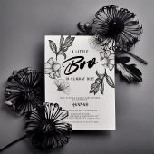 Goth Baby Dusche Tattoo Blume Einladung