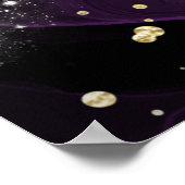 Goth Baby Duwer Gender Neutral Lila Black Crow Poster (Ecke)