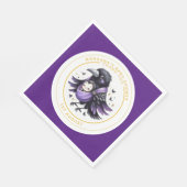 Goth Baby Girl Dusche Bat Vampire Partyware Serviette (Ecke)