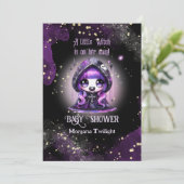 Goth Baby Girl geliefert von Crow Moonlight Einladung (Stehend Vorderseite)