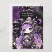 Goth Baby Girl geliefert von Crow Moonlight Einladung (Vorderseite)