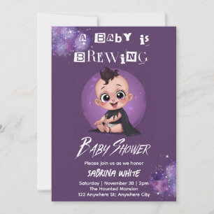 Goth-Baby-Party-Einladung: Baby ist auf dem Weg, H Einladung
