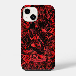 Goth Baphomet roter Teufel Satanisch Grunge Gothic iPhone 14 Hülle