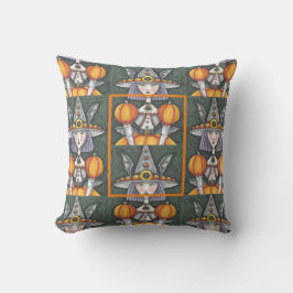 GOTH BAT GIRL WITCH, HALLOWEWEW DURCH PILLOW KISSEN