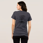 Goth-Baum Halloween-Baum Tri-Blend Shirt (Rückseite voll)
