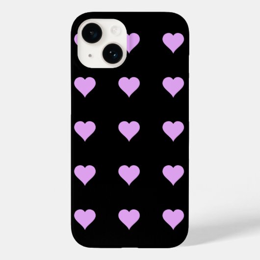 Goth Black and Pink Heart Design Case-Mate iPhone Hülle (Rückseite)