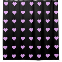 Goth Black and Pink Heart Design