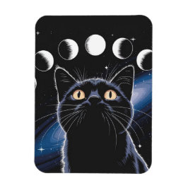 Goth Black Cat, Goth Gift, Hexenhour Black Cat Magnet