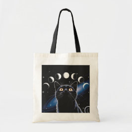 Goth Black Cat, Goth Gift, Hexenhour Black Cat Tragetasche