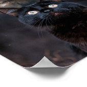 Goth Black Cat, Witzhour Black Cat Poster (Ecke)