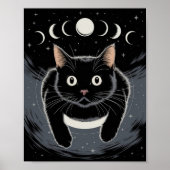 Goth Black Cat, Witzhour Black Cat Poster (Vorne)
