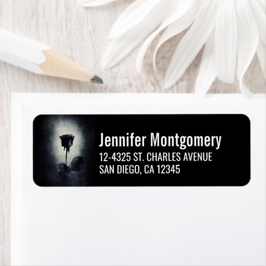 Goth Black Rose Dripping Blood Macabre (Insitu)